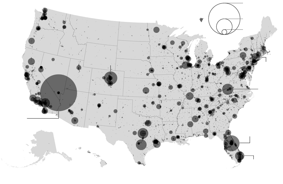 Active shooter event density USA 